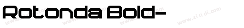 Rotonda Bold字体转换